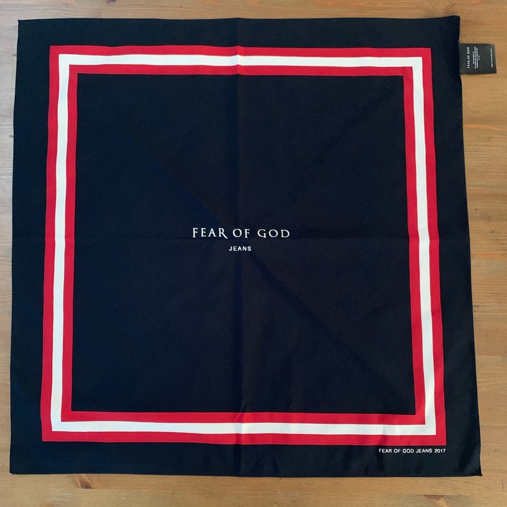 Fear of God Silk and Cotton Blend Logo Bandana